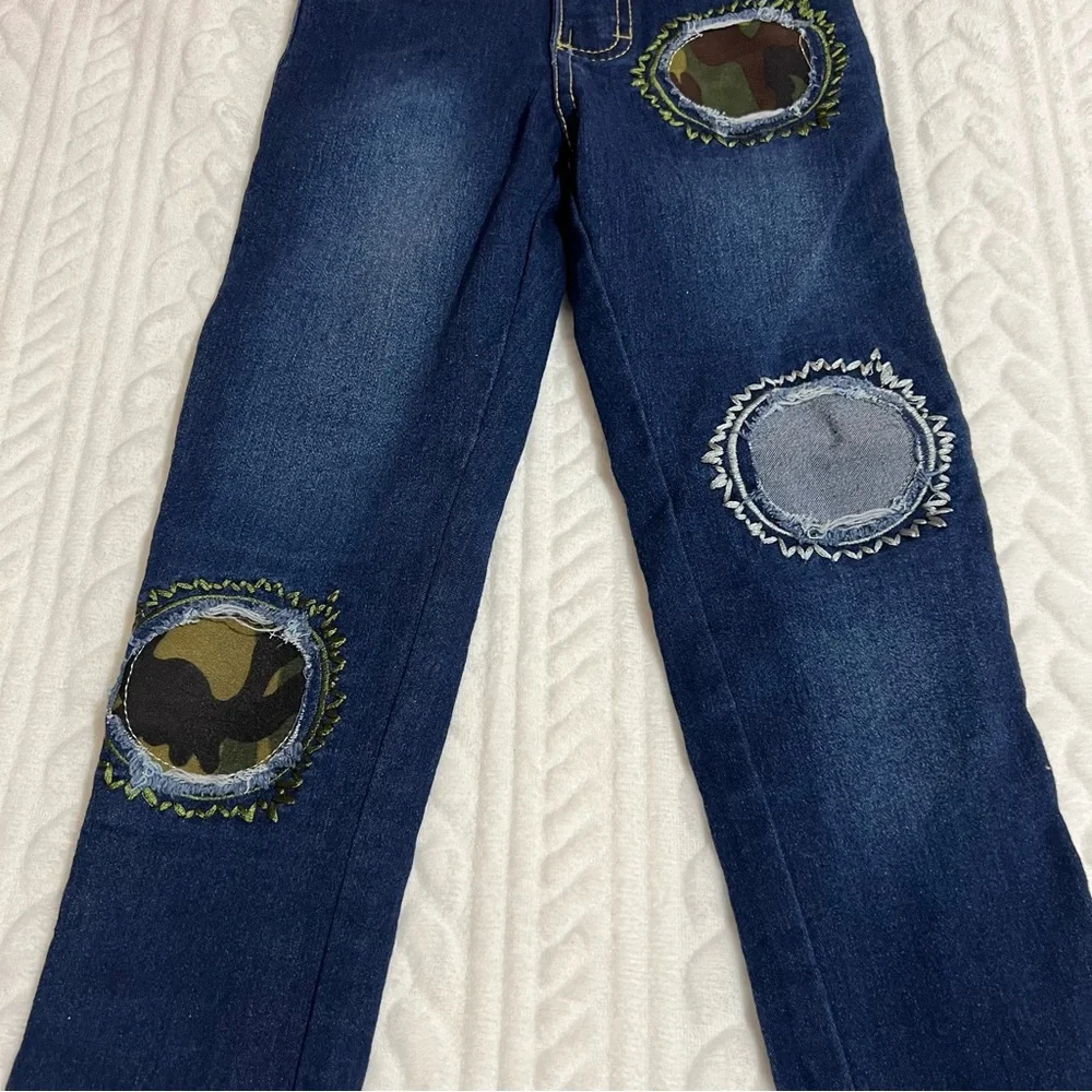 💗 D’RYSA‎ - Girls Denim Jeans w/ Patches